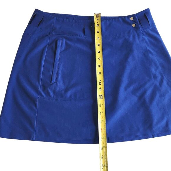Nike Golf Skirt Womens 8 Royal Blue Athletic Wrap Dri Fit Belt Loops Athletic - Picture 7 of 8